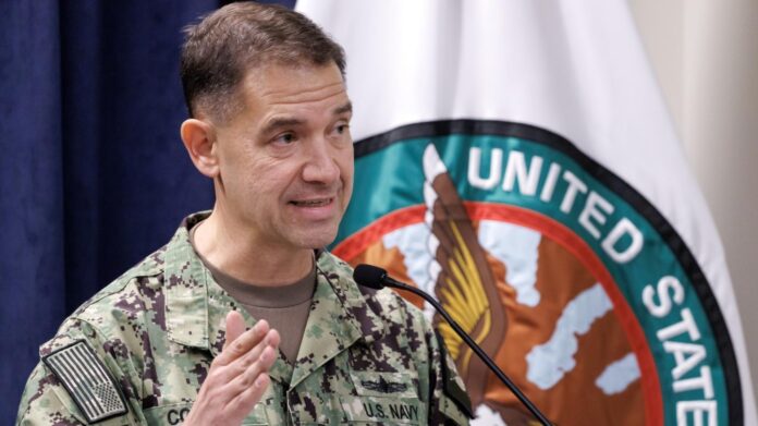 Hegseth, Admiral Cooper hold press conference at US Central Command
