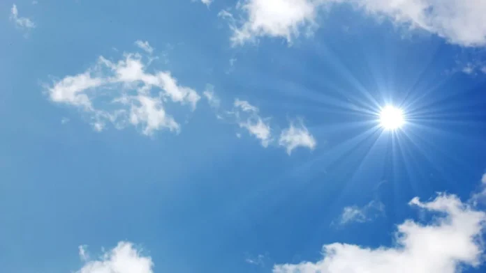 cielo azul