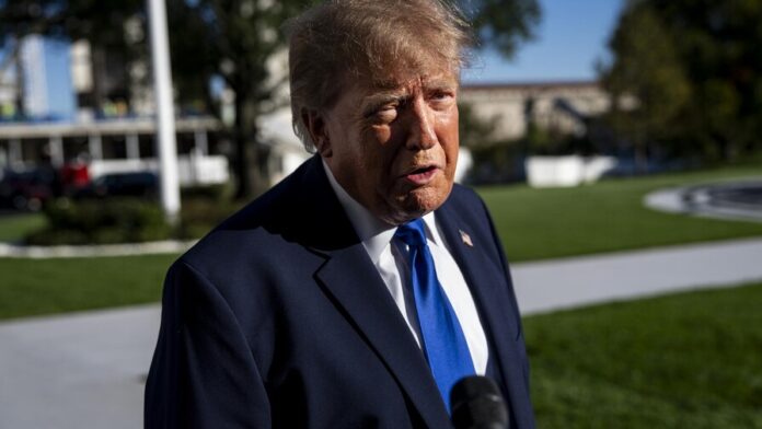 US President Donald Trump departs White House for Iowa